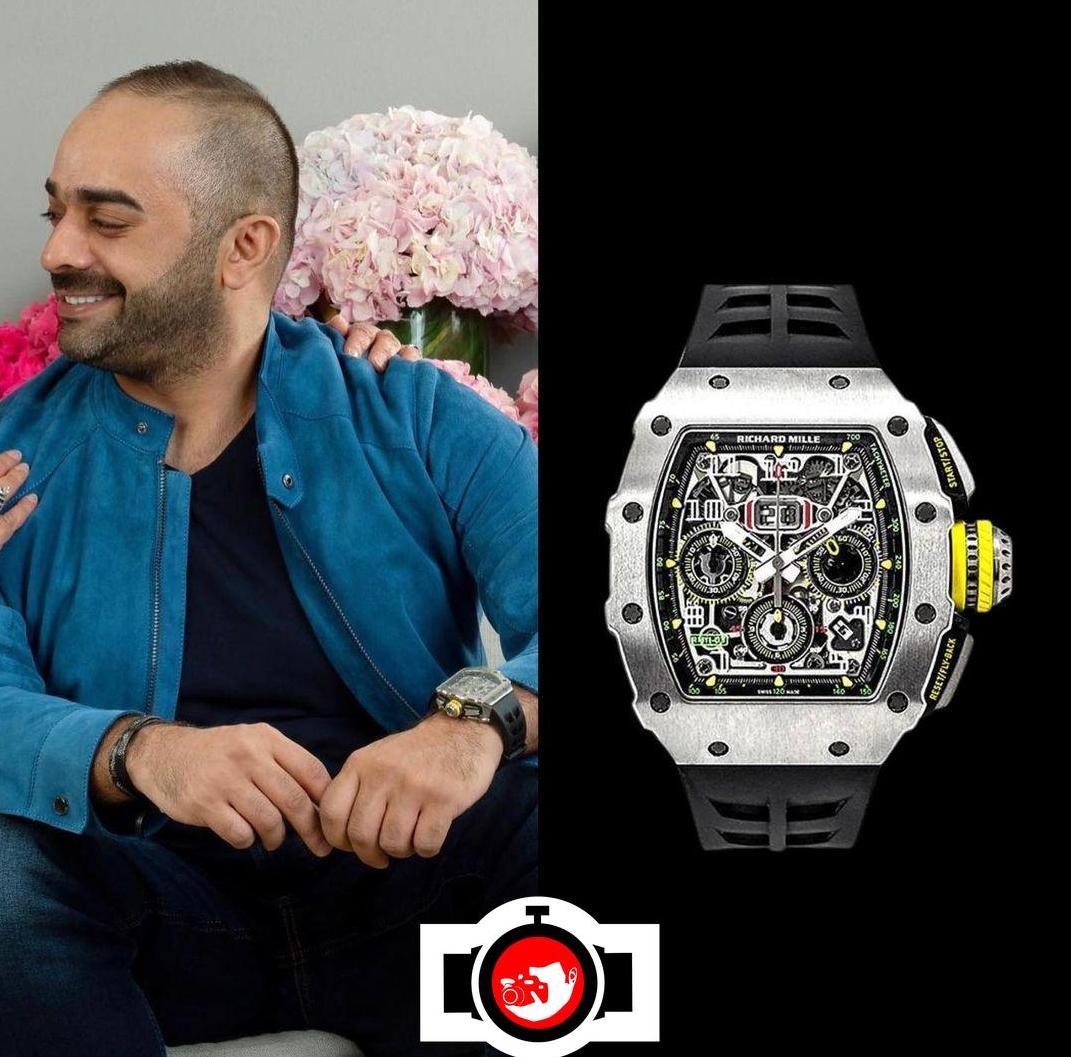 television presenter Hamad Qalam spotted wearing a Richard Mille RM 11-03