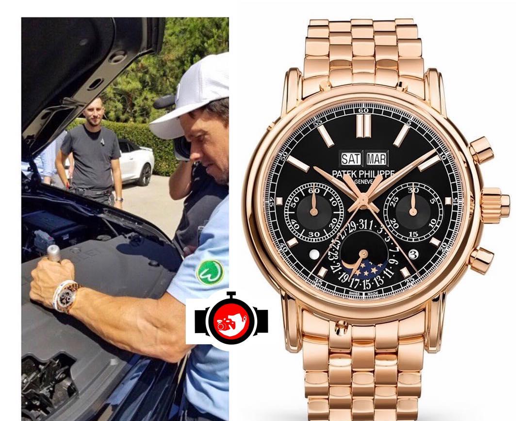 actor Mark Wahlberg spotted wearing a Patek Philippe 5204/1R️