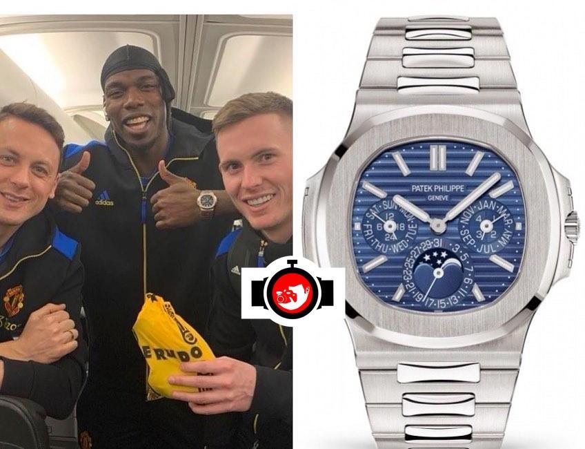 footballer Paul Pogba spotted wearing a Patek Philippe 5740G
