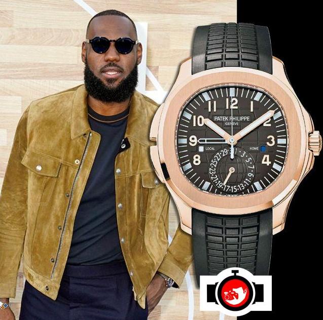 basketball player LeBron James spotted wearing a Patek Philippe 5164R