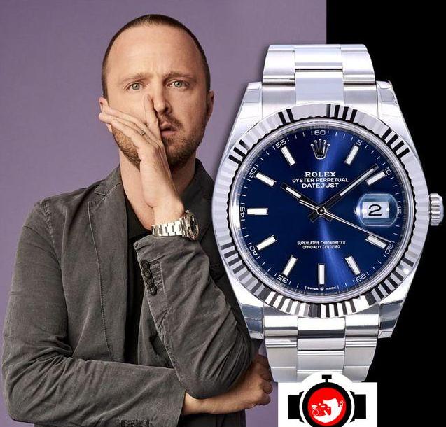 actor Aaron Paul spotted wearing a Rolex 