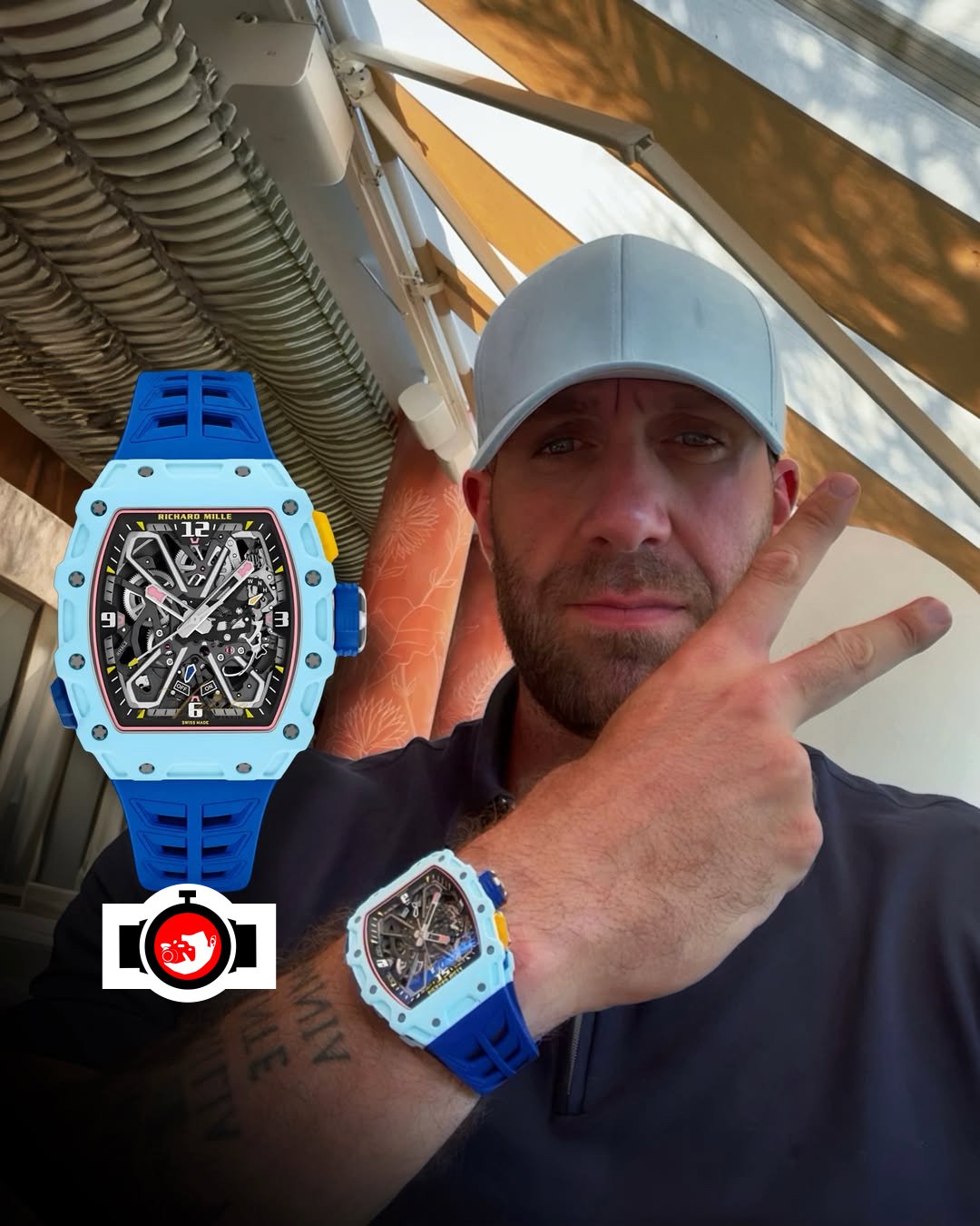 entrepreneur GMK spotted wearing a Richard Mille RM 35-03