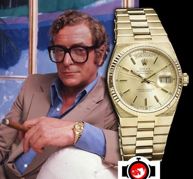 actor Michael Caine spotted wearing a Rolex 