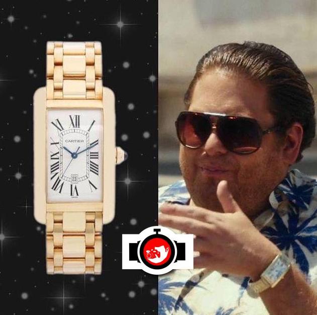 actor Jonah Hill spotted wearing a Cartier 1740