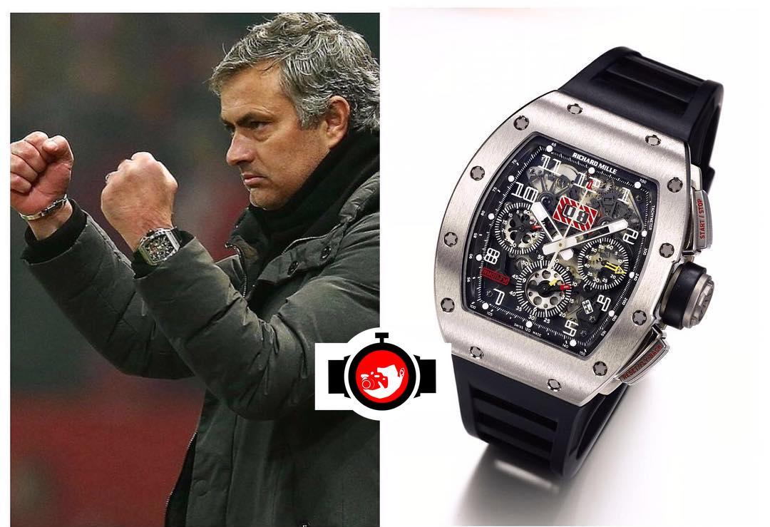 football manager Jose Mourinho spotted wearing a Richard Mille RM11