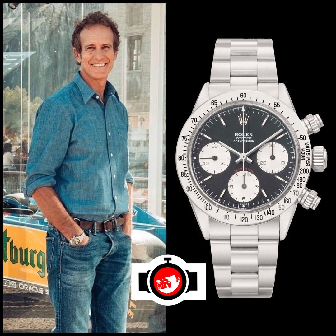 business man Alessandro Benetton spotted wearing a Rolex 6265