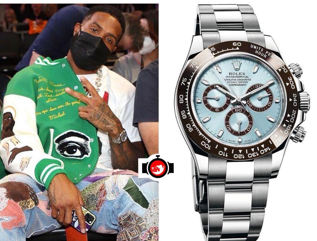 american football player Odell Beckham Jr spotted wearing a Rolex 116506