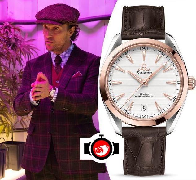 actor Matthew McConaughey spotted wearing a Omega 220.23.41.21.02.001