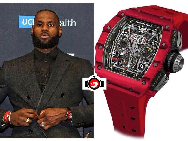 LeBron James's Rare and Exclusive Red TPT Richard Mille Watch 