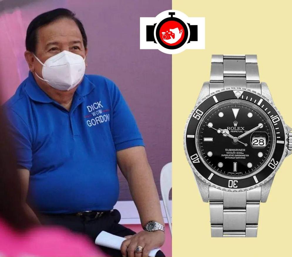 politician Dick Gordon spotted wearing a Rolex 16610