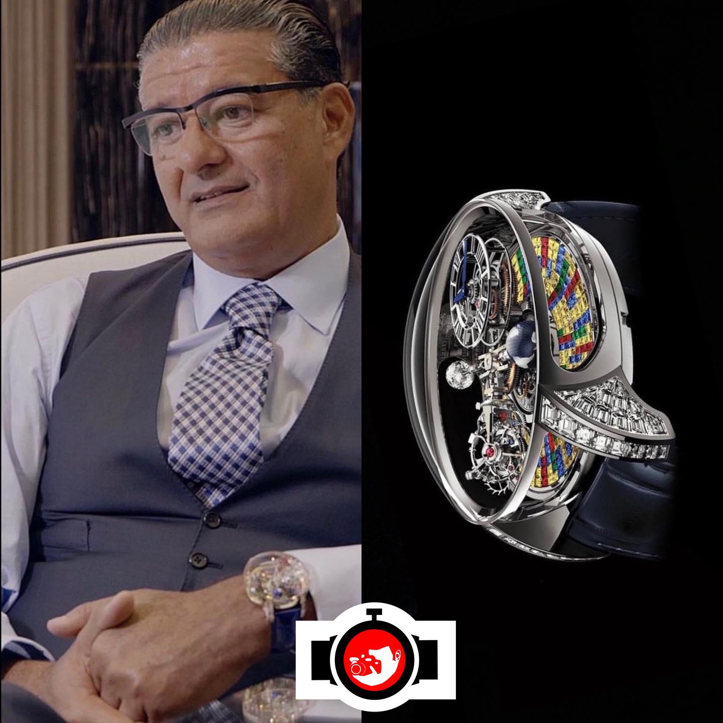 watchmaker Jacob Arabo spotted wearing a Jacob & Co 