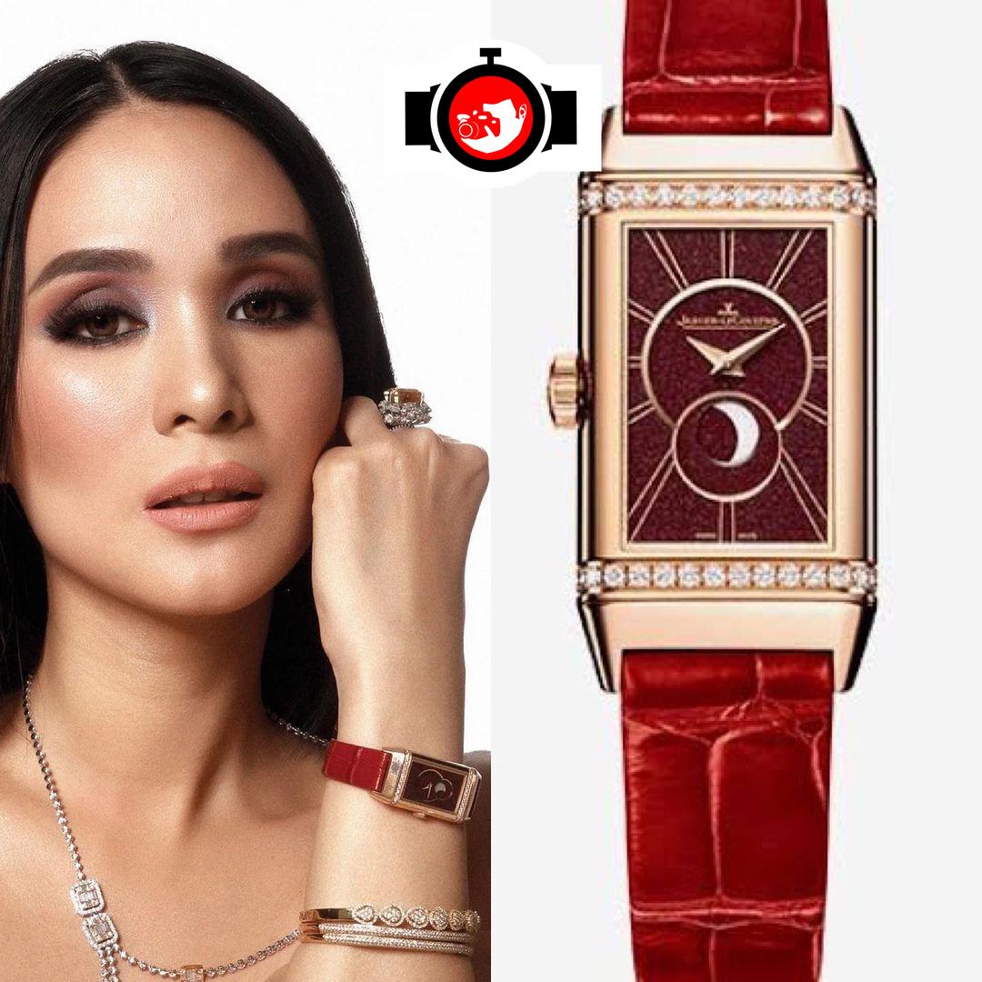 model Heart Evangelista spotted wearing a Jaeger LeCoultre 