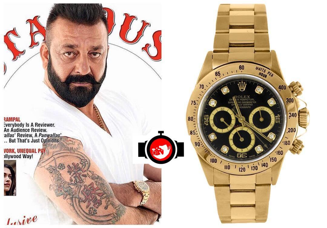 Sanjay Dutt's Luxurious Watch Collection: A Closer Look at His 18K Yellow Gold Zenith Movement Rolex Daytona with a Black Dial