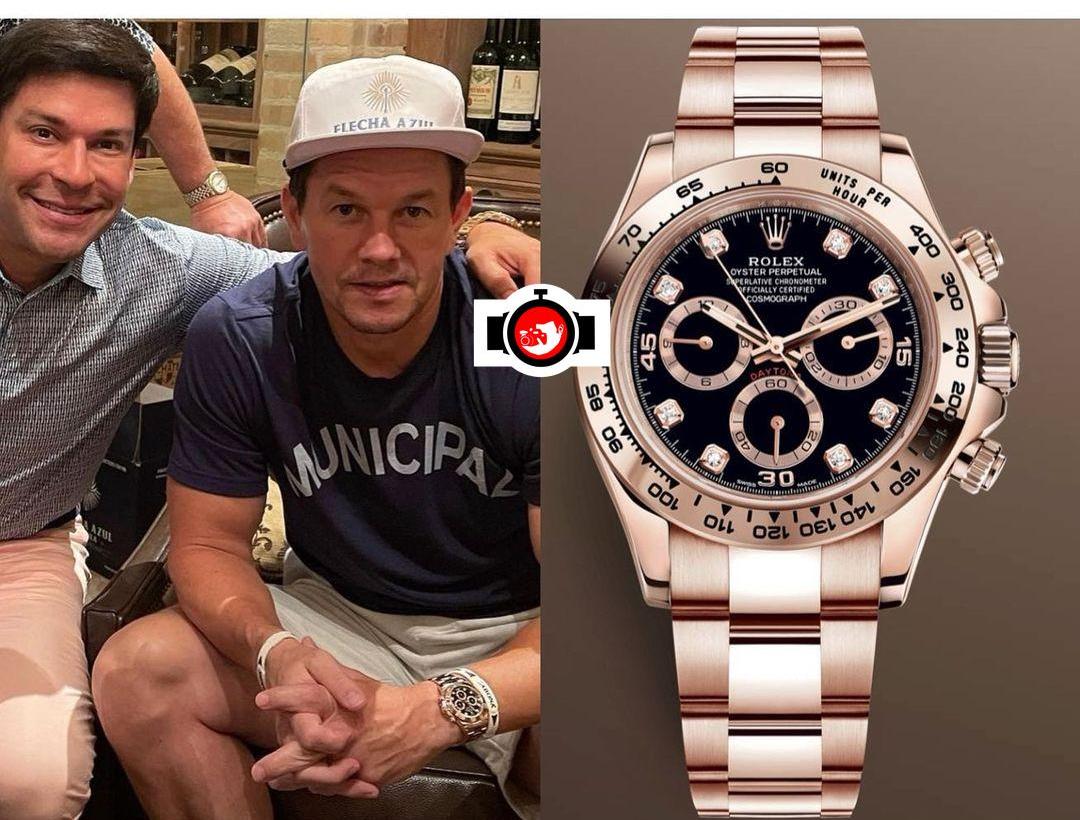 Mark Wahlberg's Luxurious 18k Everose Gold Rolex Daytona Watch