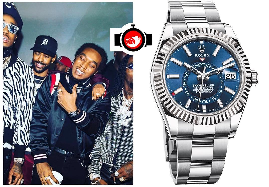 rapper TakeOff spotted wearing a Rolex 326934
