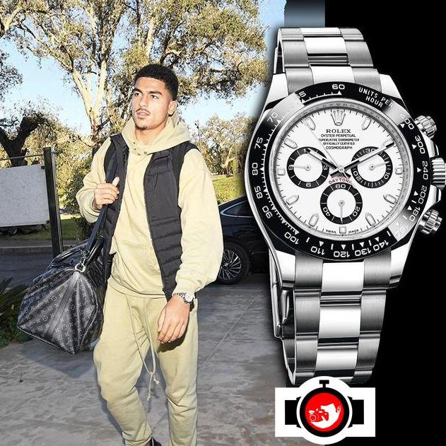 footballer Zakaria Aboukhlal spotted wearing a Rolex 116500