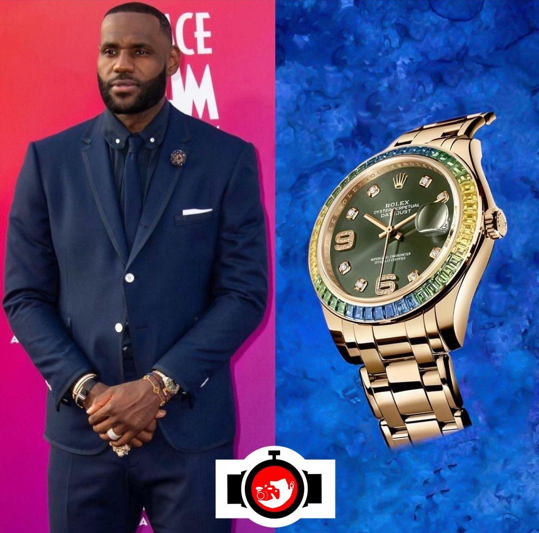 basketball player LeBron James spotted wearing a Rolex 86348SABLV