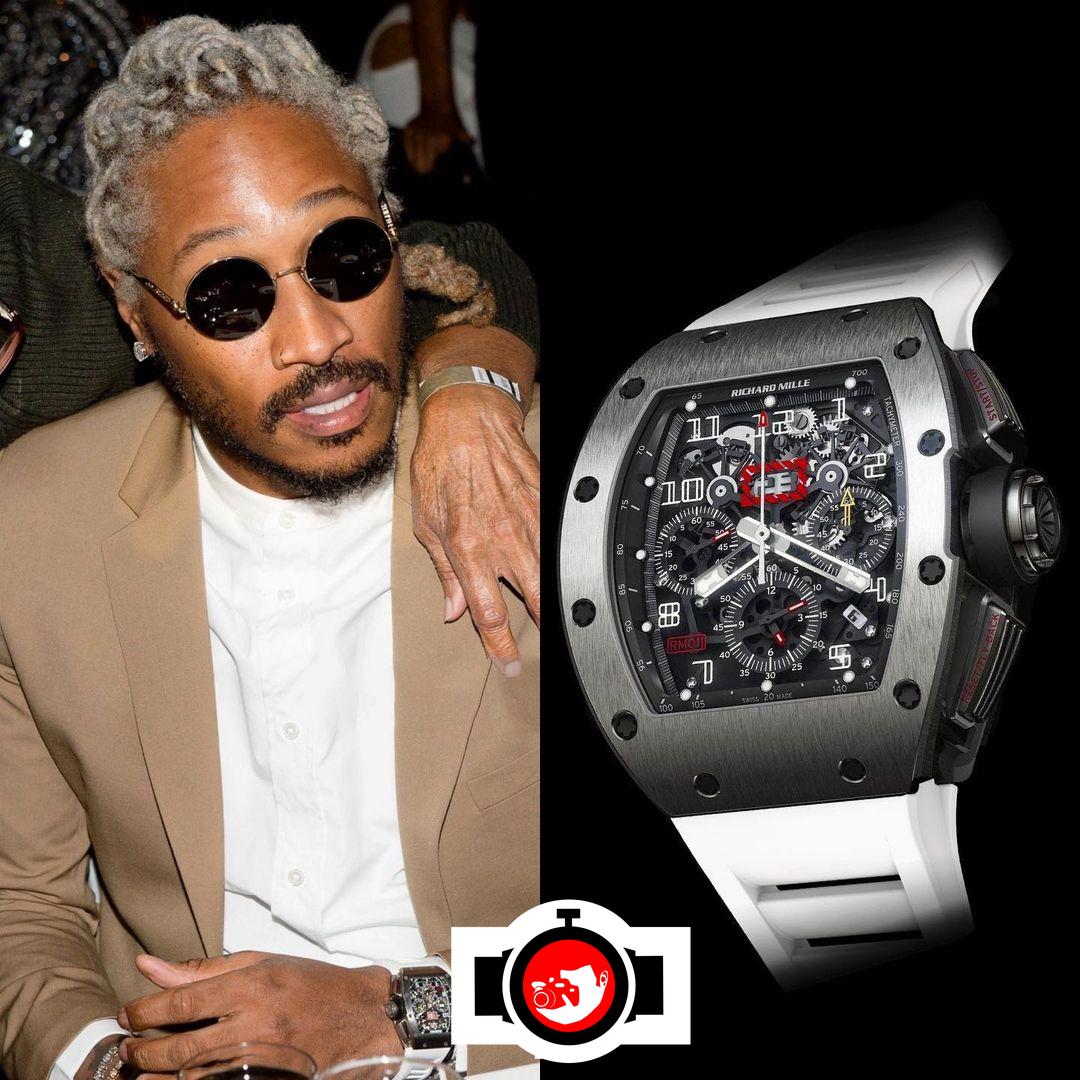 rapper Future spotted wearing a Richard Mille RM11