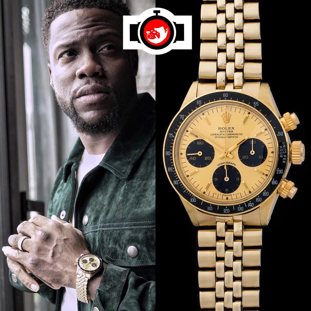 comedian Kevin Hart spotted wearing a Rolex 6263