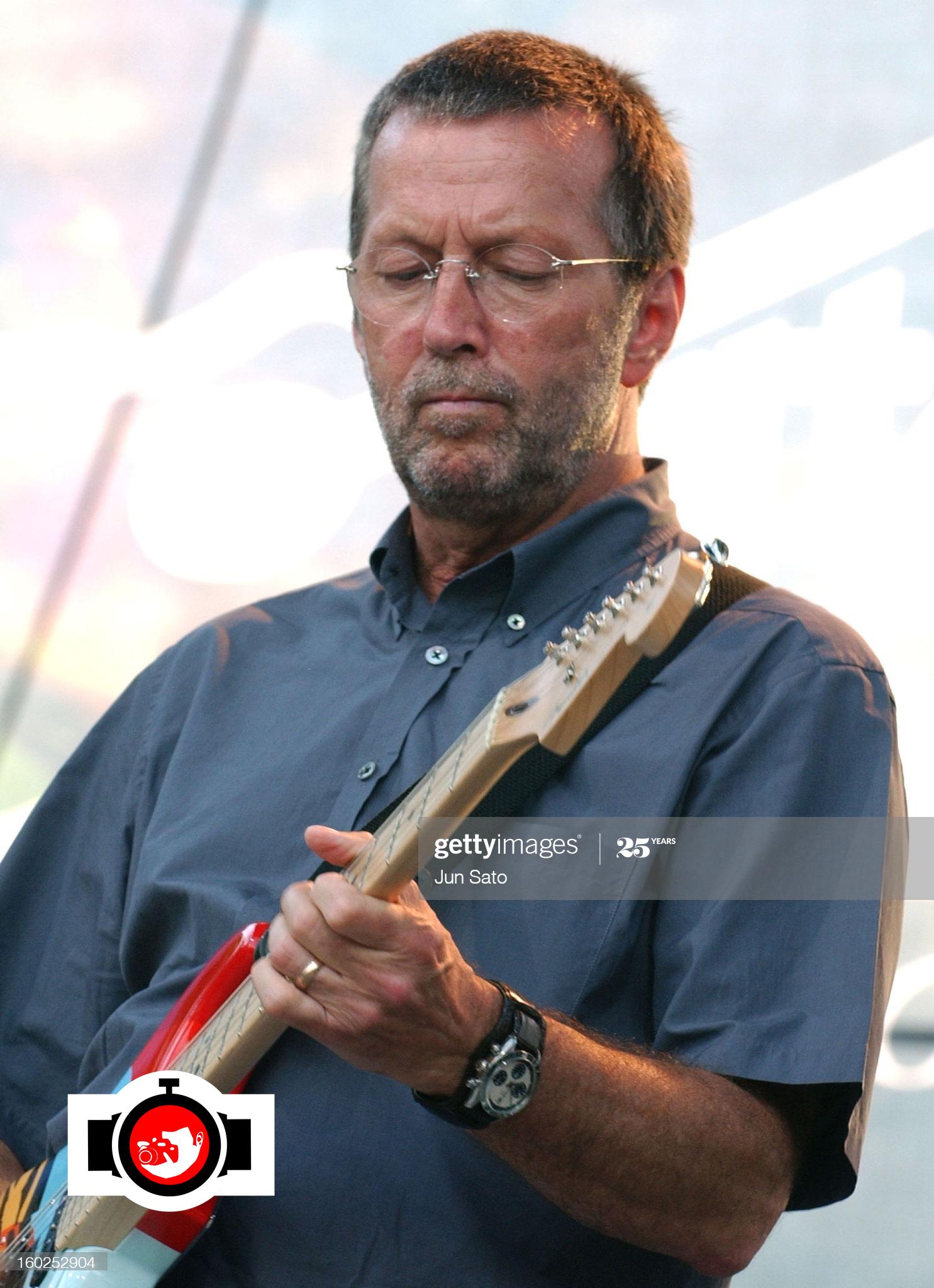 singer Eric Clapton spotted wearing a Rolex 6239