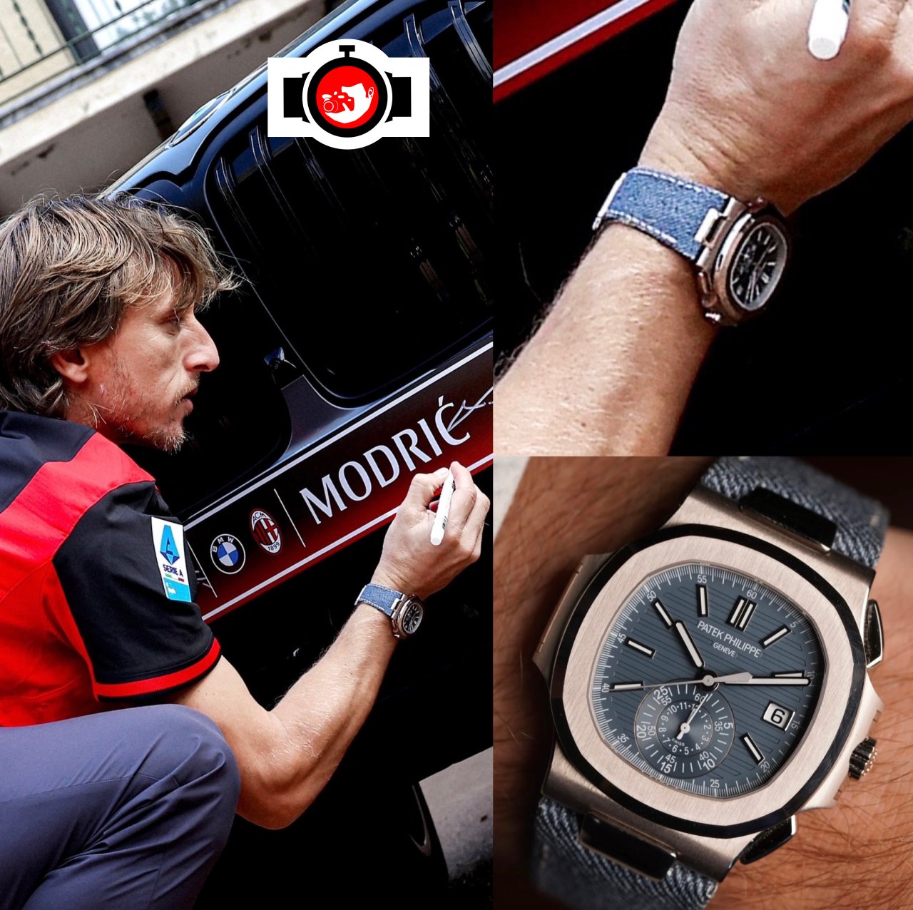footballer Luka Modrić spotted wearing a Patek Philippe 5980/60G-001