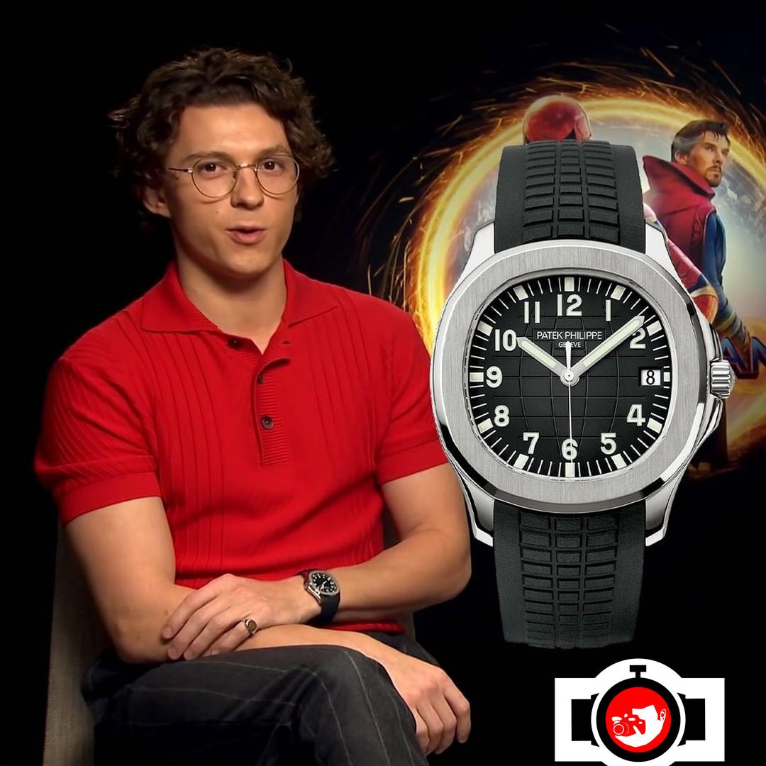 actor Tom Holland spotted wearing a Patek Philippe 5167A