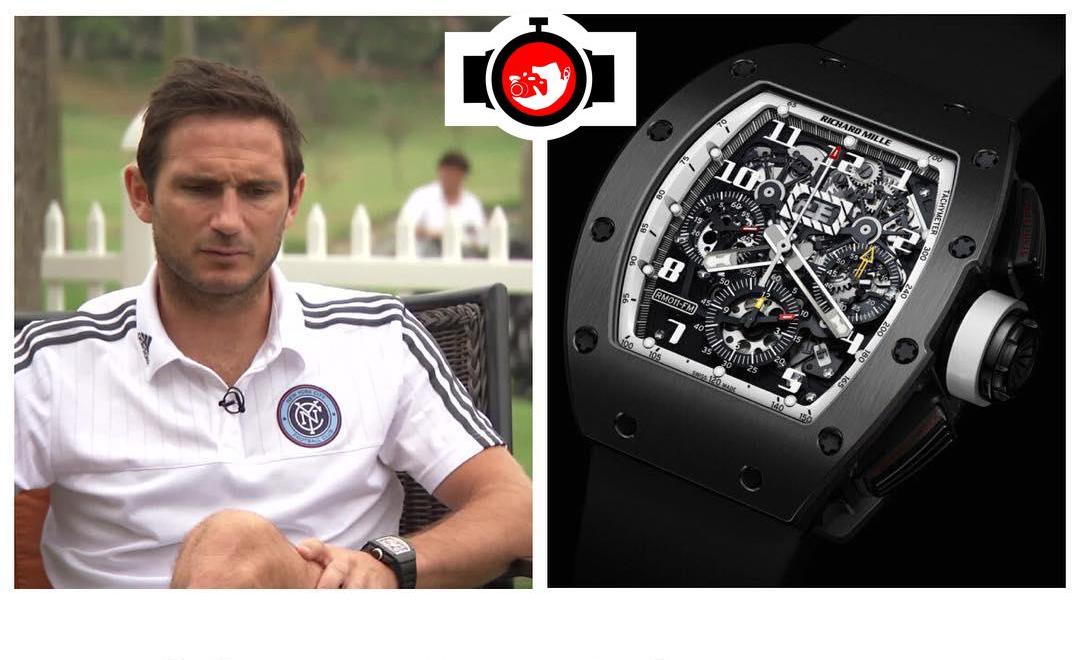 football manager Frank Lampard spotted wearing a Richard Mille RM11