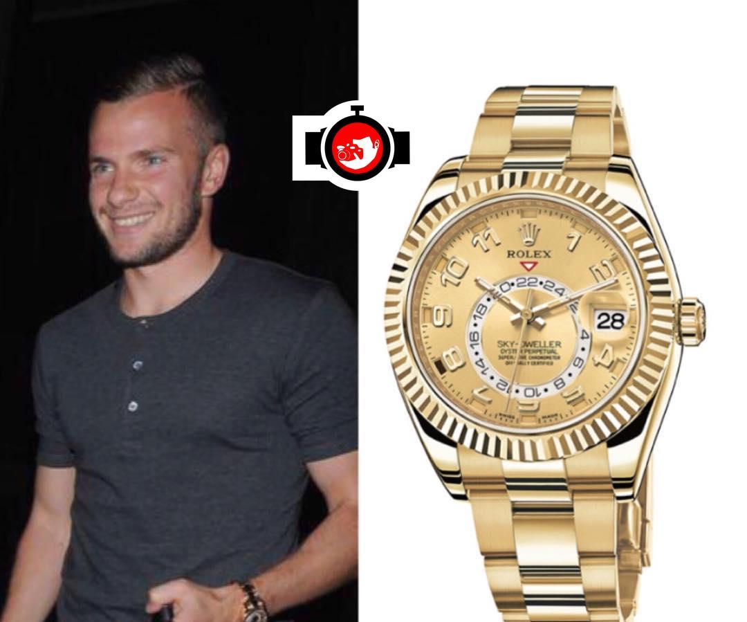 footballer Tom Cleverley spotted wearing a Rolex 