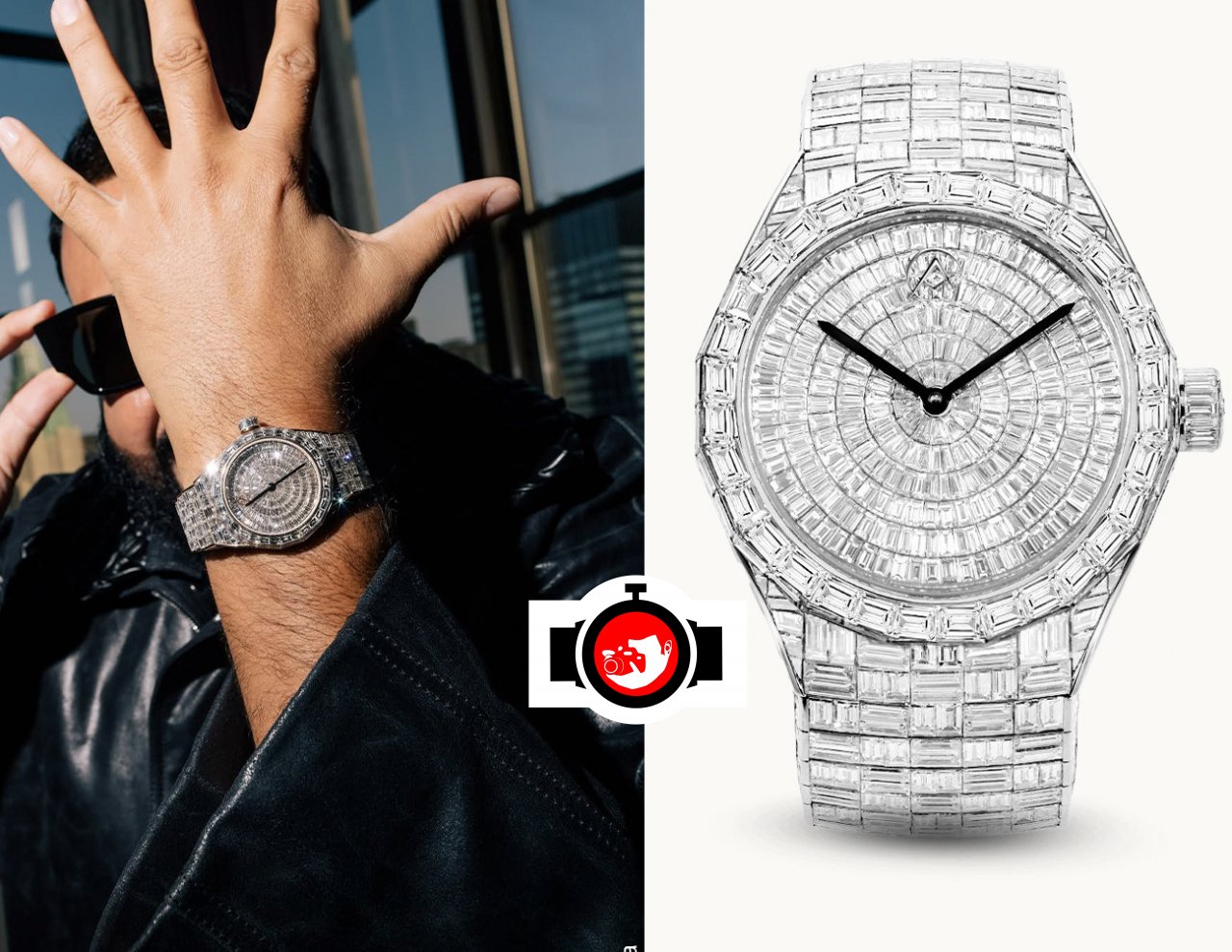 rapper DJ Khaled spotted wearing a Avi & Co. AH17