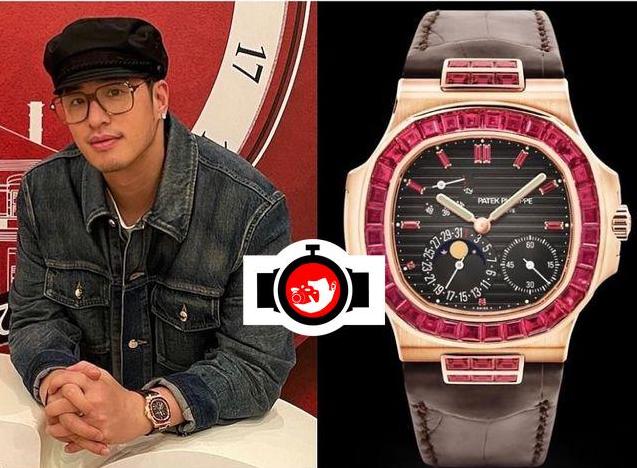 singer Will Pan spotted wearing a Patek Philippe 5724/12R