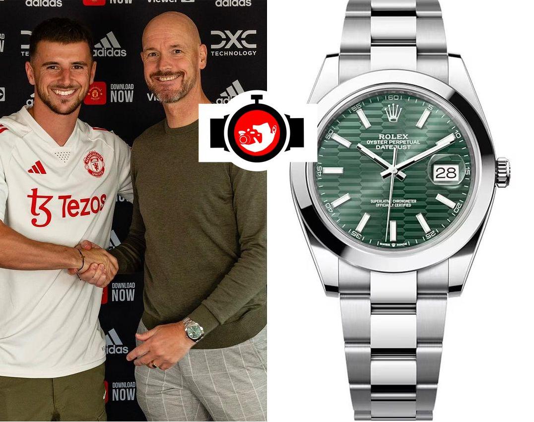 football manager Erik Ten Hag spotted wearing a Rolex 126300