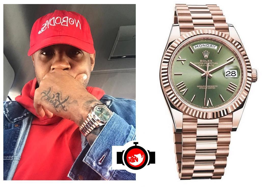 Carmelo Anthony’s ‘60th Anniversary’ Rolex Day-Date 40 with Green Dial