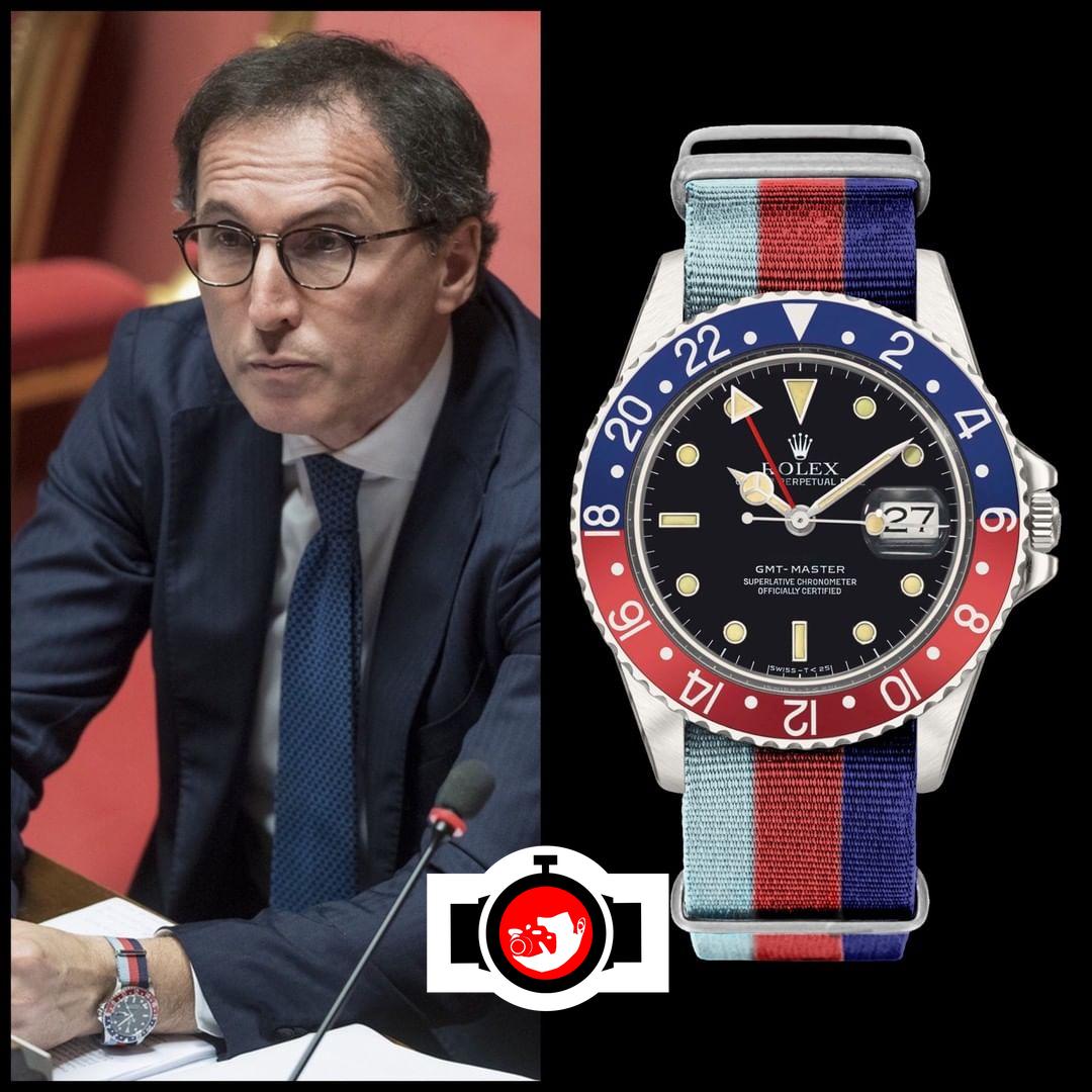 politician Francesco Boccia spotted wearing a Rolex 16750
