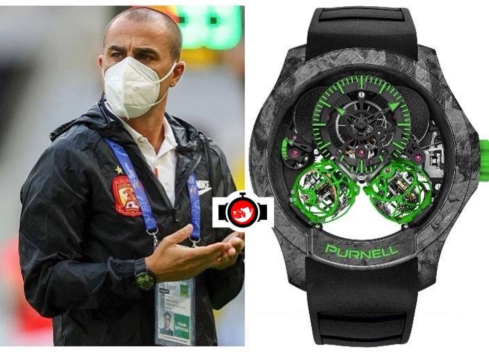footballer Fabio Cannavaro spotted wearing a Purnell 