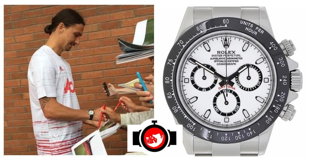 footballer Zlatan Ibrahimovic spotted wearing a Rolex 116500