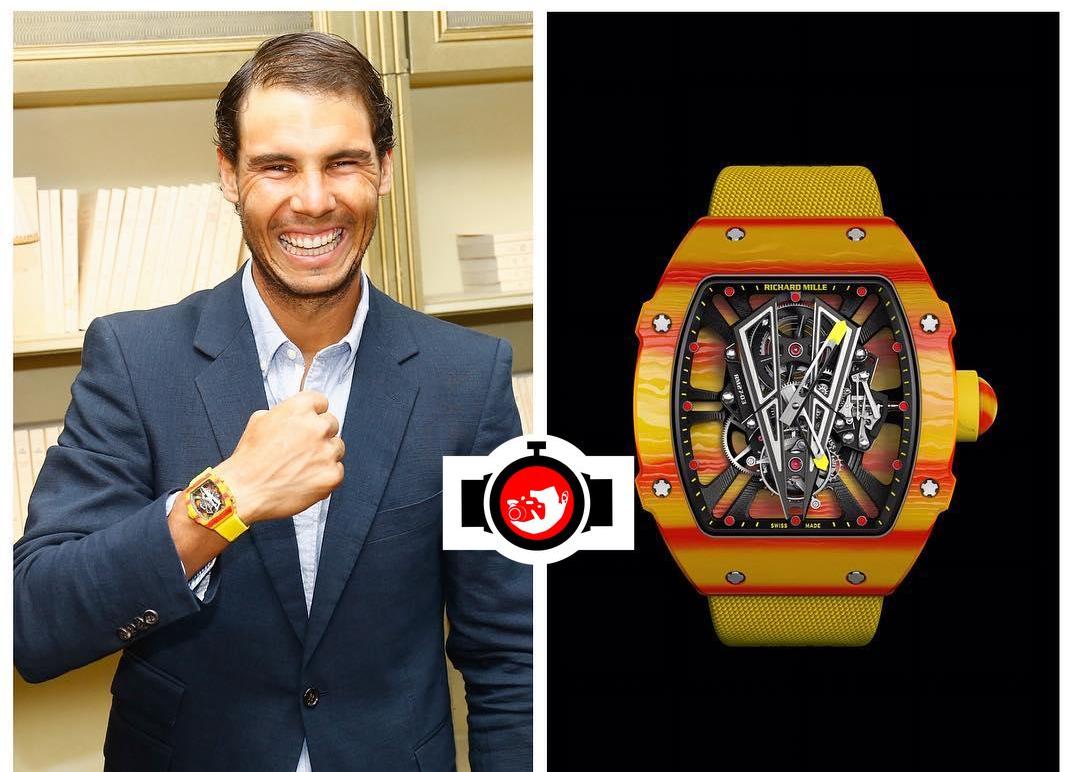 tennis player Rafael Nadal spotted wearing a Richard Mille RM27-03