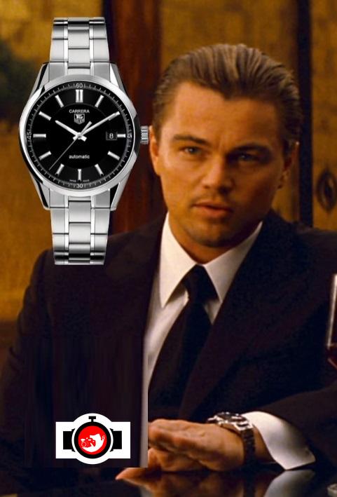 actor Leonardo DiCaprio spotted wearing a Tag Heuer 