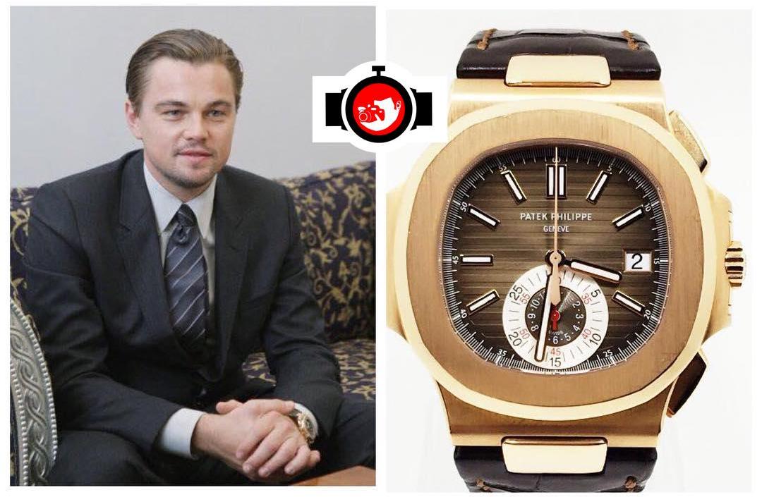 actor Leonardo DiCaprio spotted wearing a Patek Philippe 5980R