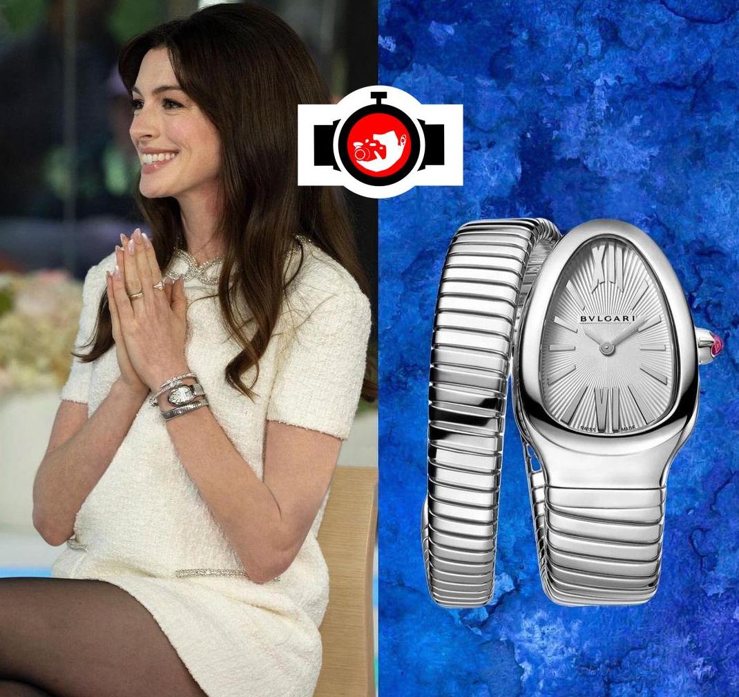 actor Anne Hathaway spotted wearing a Bulgari 101817