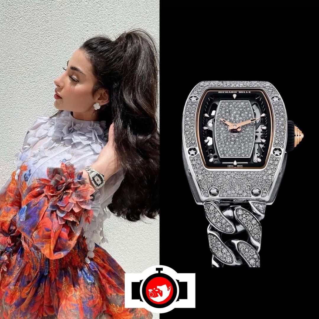 influencer Zainab Al Alwan spotted wearing a Richard Mille RM-07-01
