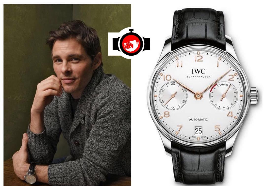 actor James Marsden spotted wearing a IWC IW500704