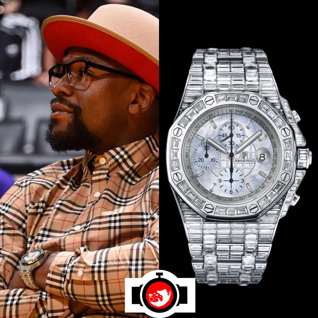 boxer Floyd Mayweather spotted wearing a Audemars Piguet 