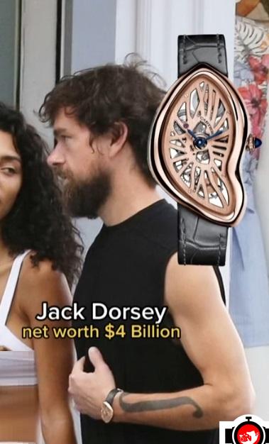 business man Jack Dorsey spotted wearing a Cartier 