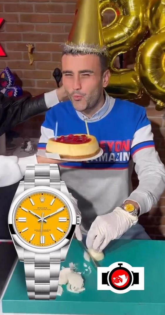 chef Burak Özdemir spotted wearing a Rolex 124300