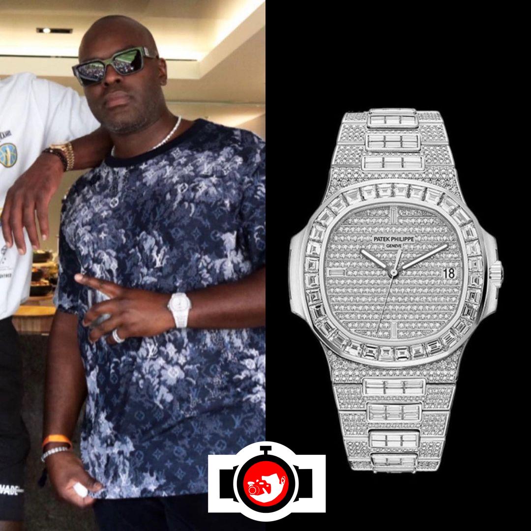 influencer Corey Gamble spotted wearing a Patek Philippe 5719/10G