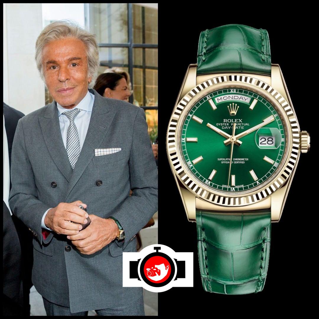 business man Giancarlo Giammetti spotted wearing a Rolex 118138