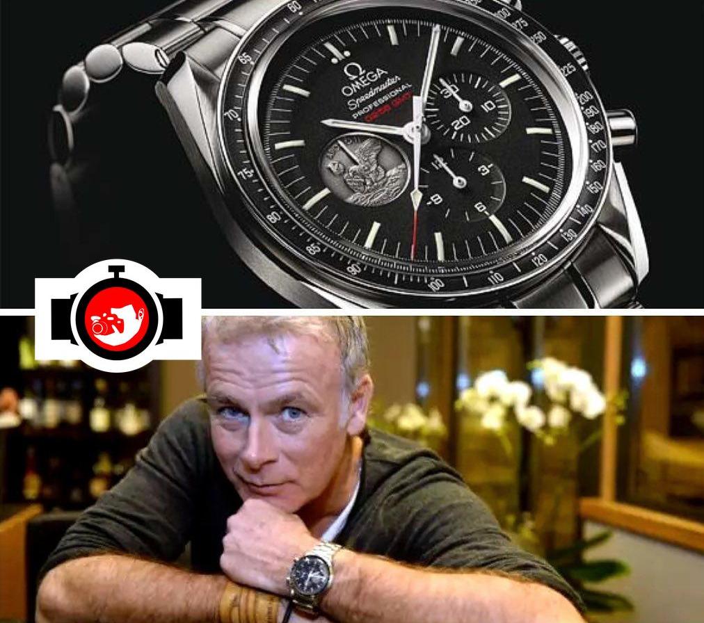 actor Franck Dubosc spotted wearing a Omega 
