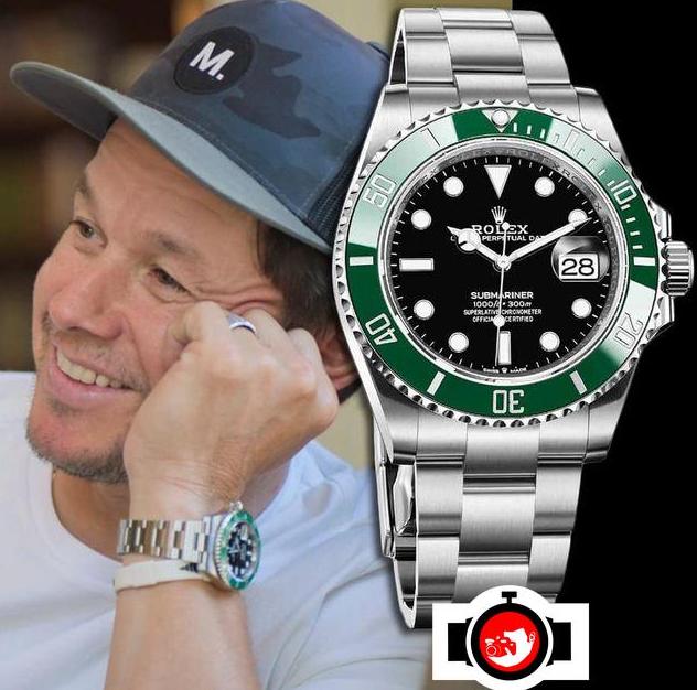 actor Mark Wahlberg spotted wearing a Rolex 126610lv