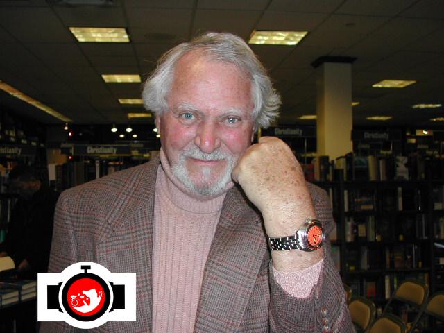 writer Clive Cussler spotted wearing a Doxa 