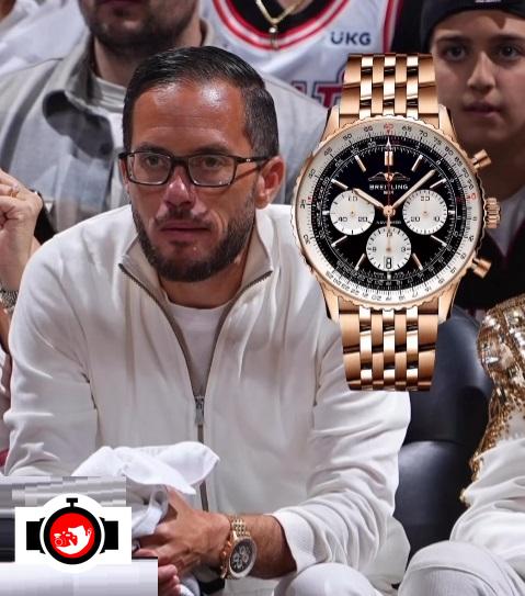basketball player Mike McDaniel spotted wearing a Breitling 
